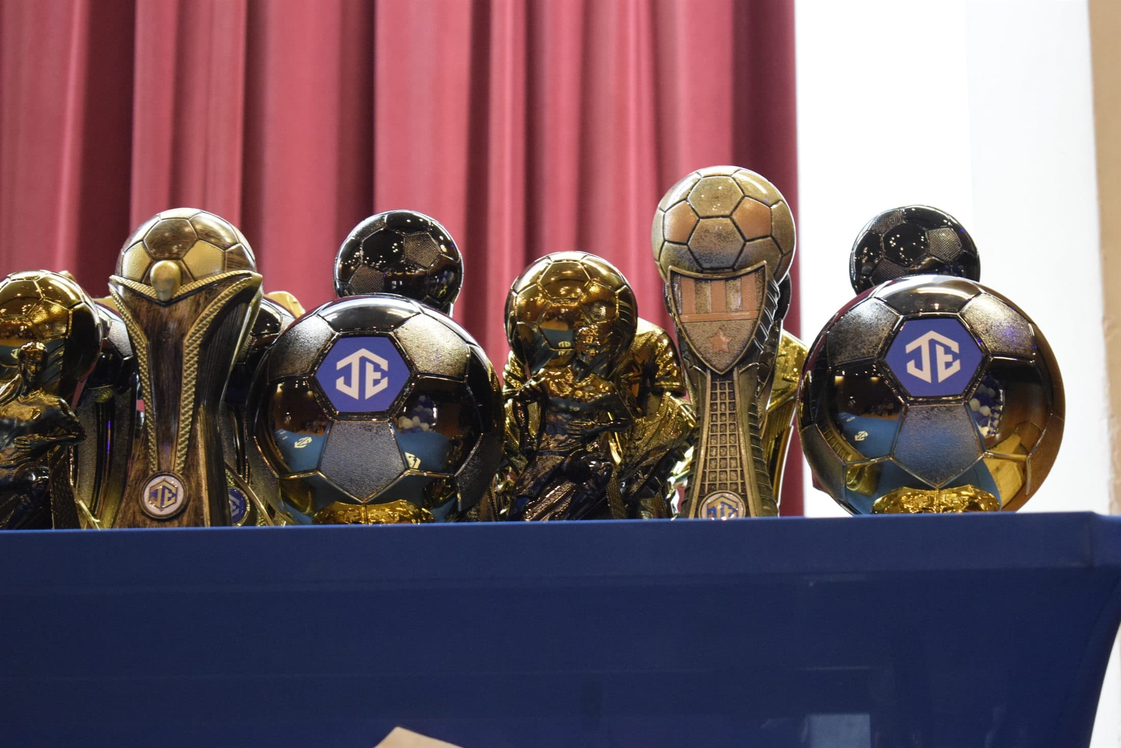 Junction Elite trophies displayed at awards night