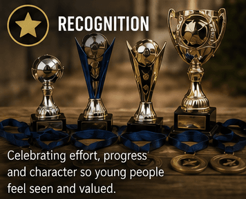 Elite Alliance recognition graphic showing trophies and medals
